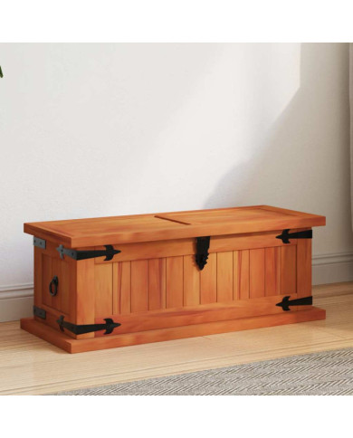 Coffre de rangement 60x25x22 cm Bois d'acacia solide | Mobilier & Déco
