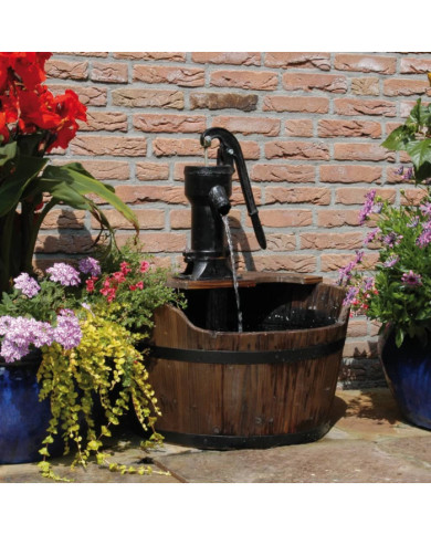 Ubbink Dispositif d'eau de jardin Baril en bois | Mobilier & Déco