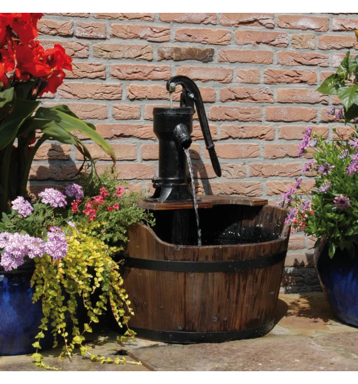 Ubbink Dispositif d'eau de jardin Baril en bois | Mobilier & Déco