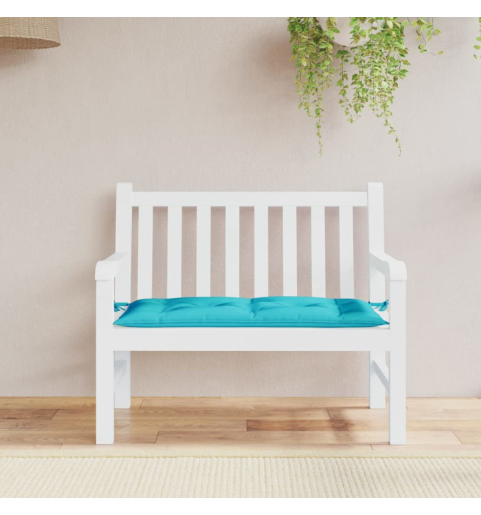 Coussin de banc de jardin turquoise 100x50x7 cm tissu oxford | Mobilier & Déco