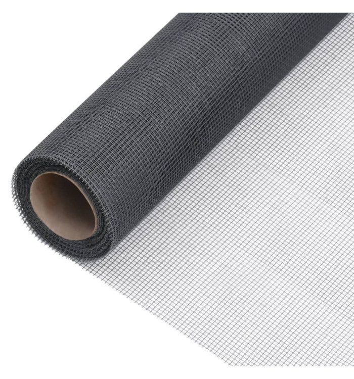 Écran en treillis Fibre de verre 100x500 cm Gris | Mobilier & Déco