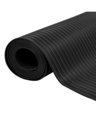Tapis en caoutchouc antidérapant 1,5x2 m 3 mm Nervure large | Mobilier & Déco
