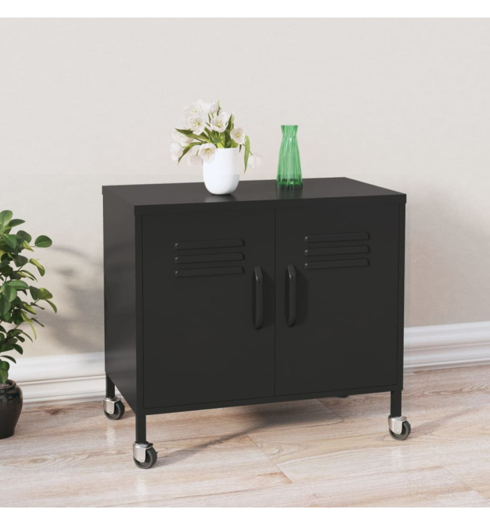 Armoire de rangement Noir 60x35x56 cm Acier | Mobilier & Déco