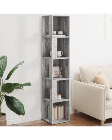 Armoire d'angle Sonoma gris 33x33x164,5 cm Bois d'ingénierie | Mobilier & Déco