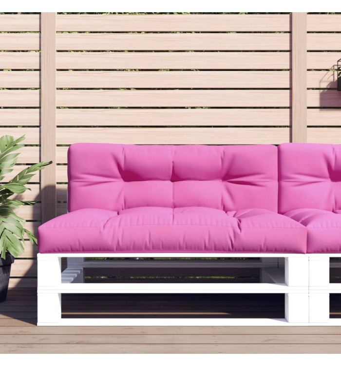 Coussins de palette lot de 2 rose tissu | Mobilier & Déco