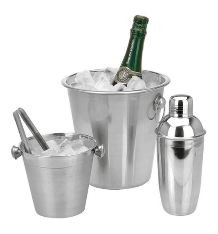 Excellent Houseware Ensemble de bar 4 pcs Acier inoxydable | Mobilier & Déco