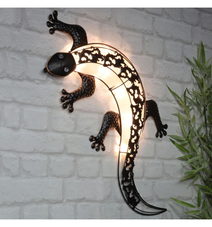 HI Applique de jardin solaire LED en forme de gecko | Mobilier & Déco
