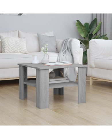 Table basse Sonoma gris 60x60x42 cm Bois d'ingénierie | Mobilier & Déco