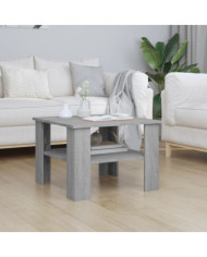 Table basse Sonoma gris 60x60x42 cm Bois d'ingénierie | Mobilier & Déco