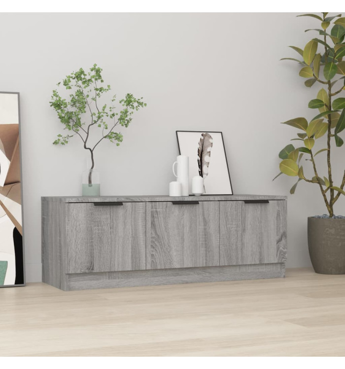 Meuble TV Sonoma gris 102x35x36,5 cm Bois d'ingénierie | Mobilier & Déco