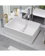 Lavabo Céramique Blanc 41 x 30 x 12 cm | Mobilier & Déco