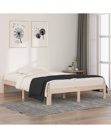 Cadre de lit sans matelas 135x190 cm | Mobilier & Déco
