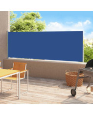 Auvent latéral rétractable de patio 180x500 cm Bleu | Mobilier & Déco