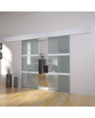 Porte double coulissante Verre | Mobilier & Déco