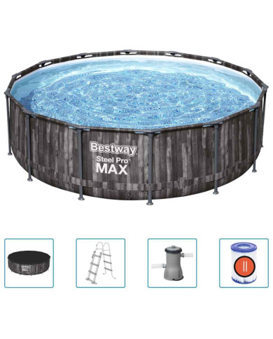 Bestway Ensemble de piscine ronde Steel Pro MAX 427x107 cm | Mobilier & Déco