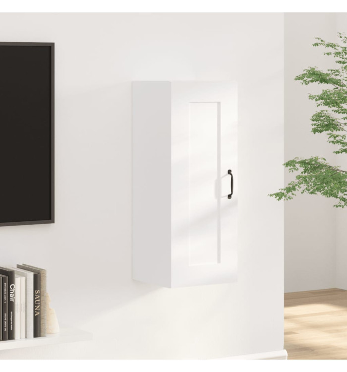 Armoire suspendue Blanc 35x34x90 cm Bois d'ingénierie | Mobilier & Déco