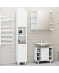 Ensemble de meubles de salle de bain 3pcs Blanc Bois ingénierie | Mobilier & Déco