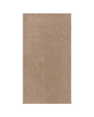 Tapis à poils courts 80x150 cm Marron | Mobilier & Déco