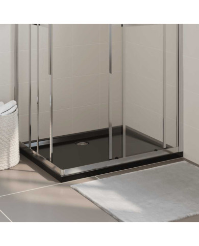 Receveur de douche rectangulaire ABS Noir 80x100 cm | Mobilier & Déco