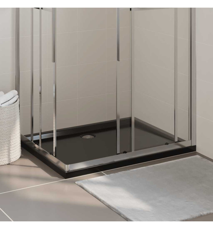Receveur de douche rectangulaire ABS Noir 80x100 cm | Mobilier & Déco