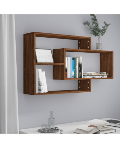 Étagère murale Chêne marron 104x20x58,5 cm Bois d'ingénierie | Mobilier & Déco