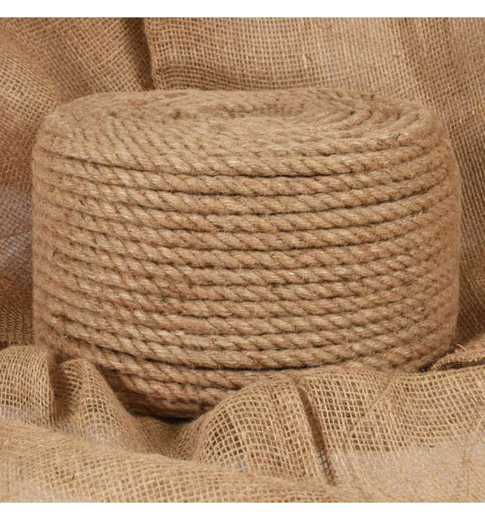 Corde de jute 25 m de long 10 mm d'épaisseur | Mobilier & Déco