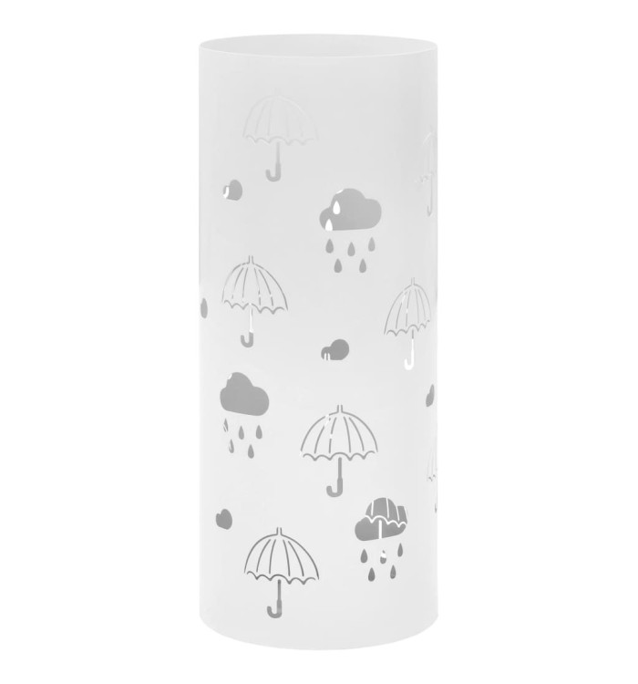 Porte-parapluie Design Parapluies Acier Blanc | Mobilier & Déco