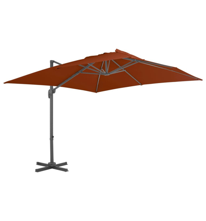 Parasol de jardin en porte-à-faux avec mât en aluminium | Mobilier & Déco