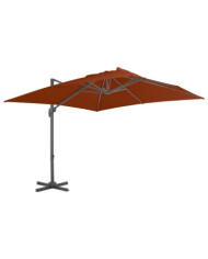 Parasol de jardin en porte-à-faux avec mât en aluminium | Mobilier & Déco