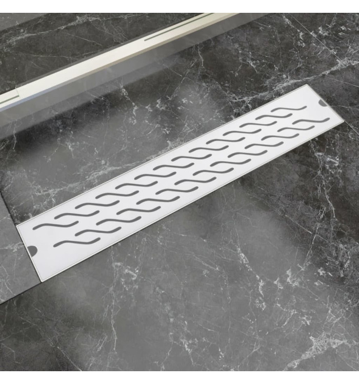 Drain de douche linéaire 630 x 140 mm Acier inoxydable | Mobilier & Déco