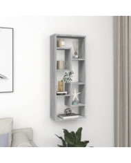 Étagère murale Sonoma gris 36x16x90 cm Bois d'ingénierie | Mobilier & Déco