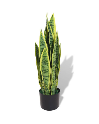Plante artificielle avec pot Sansevière 65 cm Vert | Mobilier & Déco