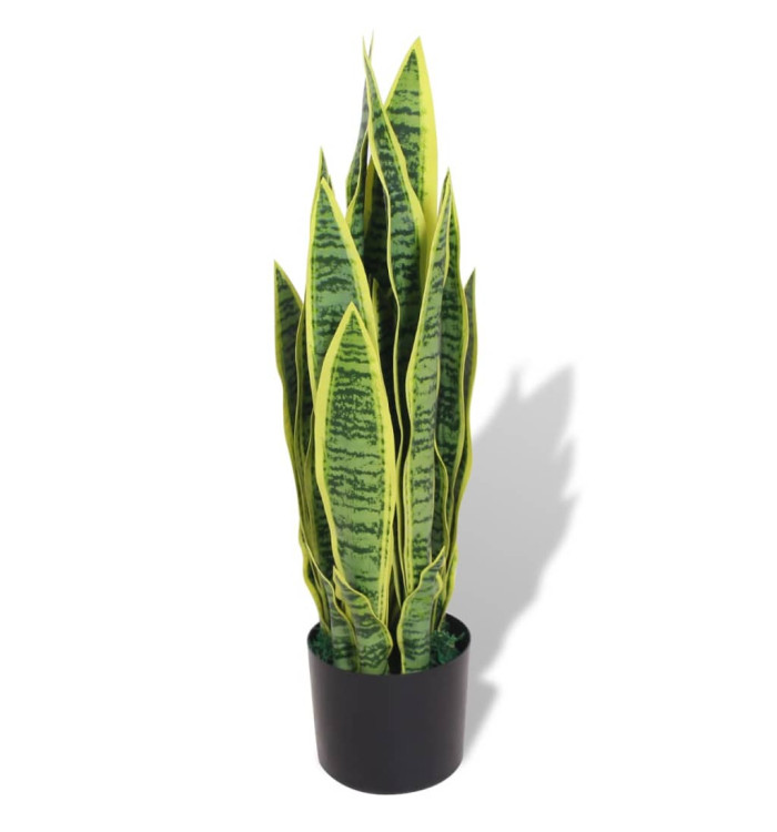 Plante artificielle avec pot Sansevière 65 cm Vert | Mobilier & Déco