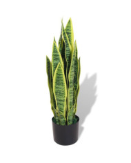 Plante artificielle avec pot Sansevière 65 cm Vert | Mobilier & Déco