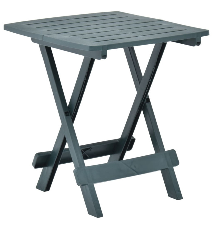 Table pliable de jardin vert 45x43x50 cm plastique | Mobilier & Déco