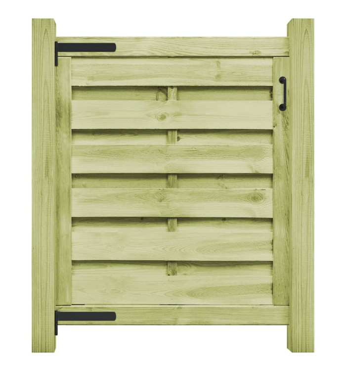 Portillon Bois de pin imprégné 100x100 cm Vert | Mobilier & Déco