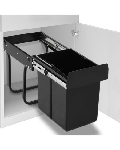 Poubelle amovible de cuisine fermeture en douceur 20 L | Mobilier & Déco