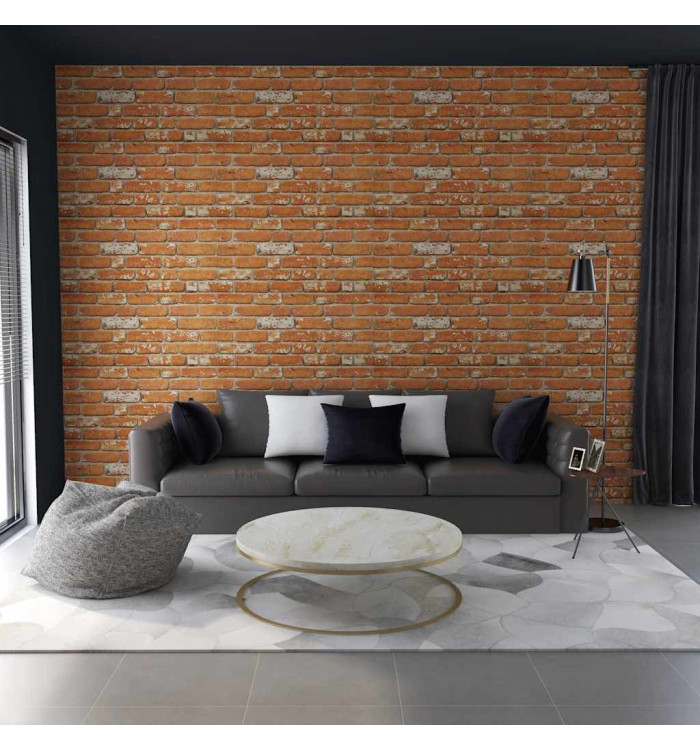 Panneaux muraux 3D design de brique marron clair 10 pcs EPS | Mobilier & Déco