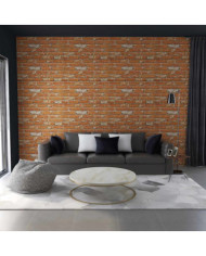 Panneaux muraux 3D design de brique marron clair 10 pcs EPS | Mobilier & Déco