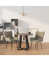 Chaises à manger lot de 2 Gris clair Velours | Mobilier & Déco