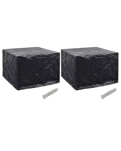 Housses de salon de jardin 2 pcs 8 œillets 122x112x98 cm | Mobilier & Déco
