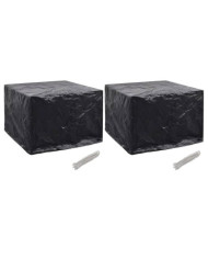 Housses de salon de jardin 2 pcs 8 œillets 122x112x98 cm | Mobilier & Déco