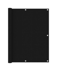 Écran de balcon Noir 120x500 cm Tissu Oxford | Mobilier & Déco