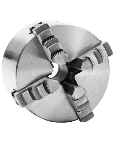 Mandrin de tour auto-centrant à 4 mâchoires 100 mm Acier | Mobilier & Déco