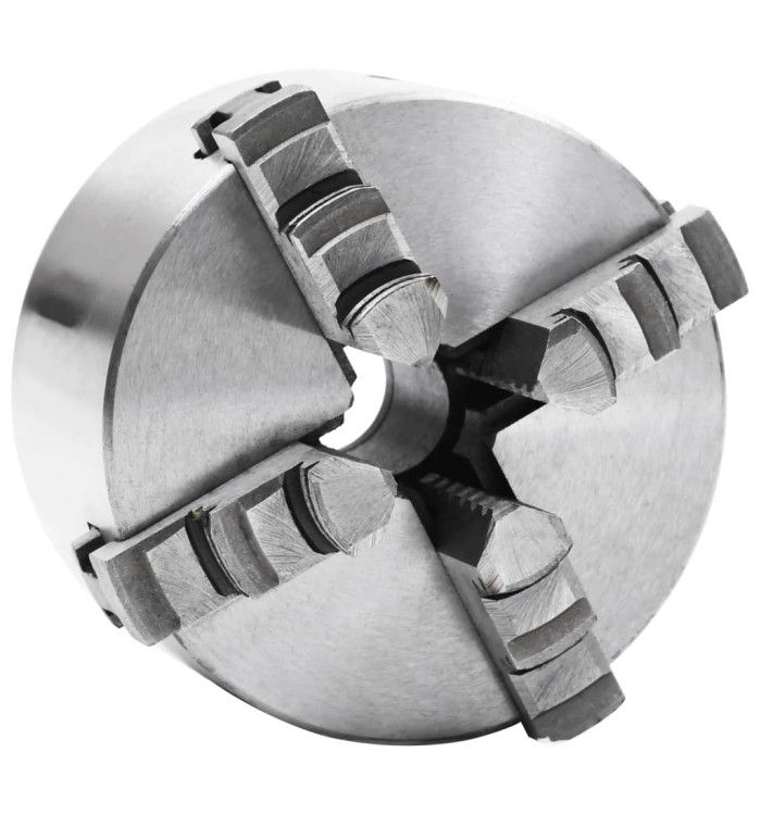 Mandrin de tour auto-centrant à 4 mâchoires 100 mm Acier | Mobilier & Déco