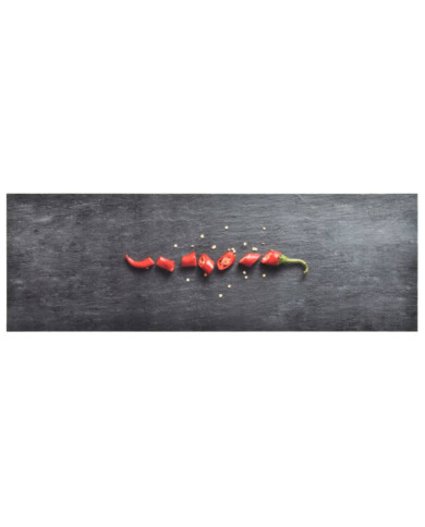 Tapis de sol de cuisine lavable Poivre 45x150 cm | Mobilier & Déco