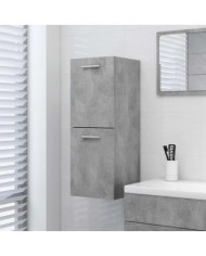 Armoire de salle de bain Gris béton 30x30x80 cm Bois ingénierie | Mobilier & Déco