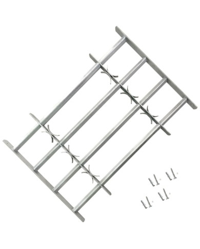 Grille réglable de sécurité de fenêtres et 4 barres 700-1050 mm | Mobilier & Déco