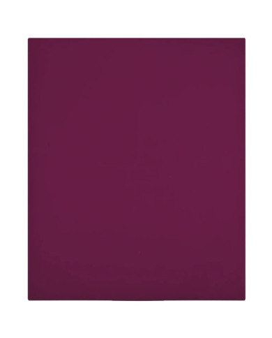 Drap-housse Jersey Bordeaux 180x200 cm Coton | Mobilier & Déco