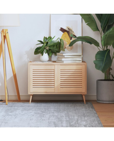 Portes d'armoire à persiennes 2 pcs 39,5x39,4 cm pin massif | Mobilier & Déco